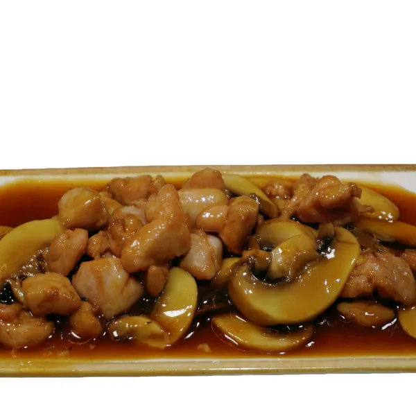Pollo con champi?ones